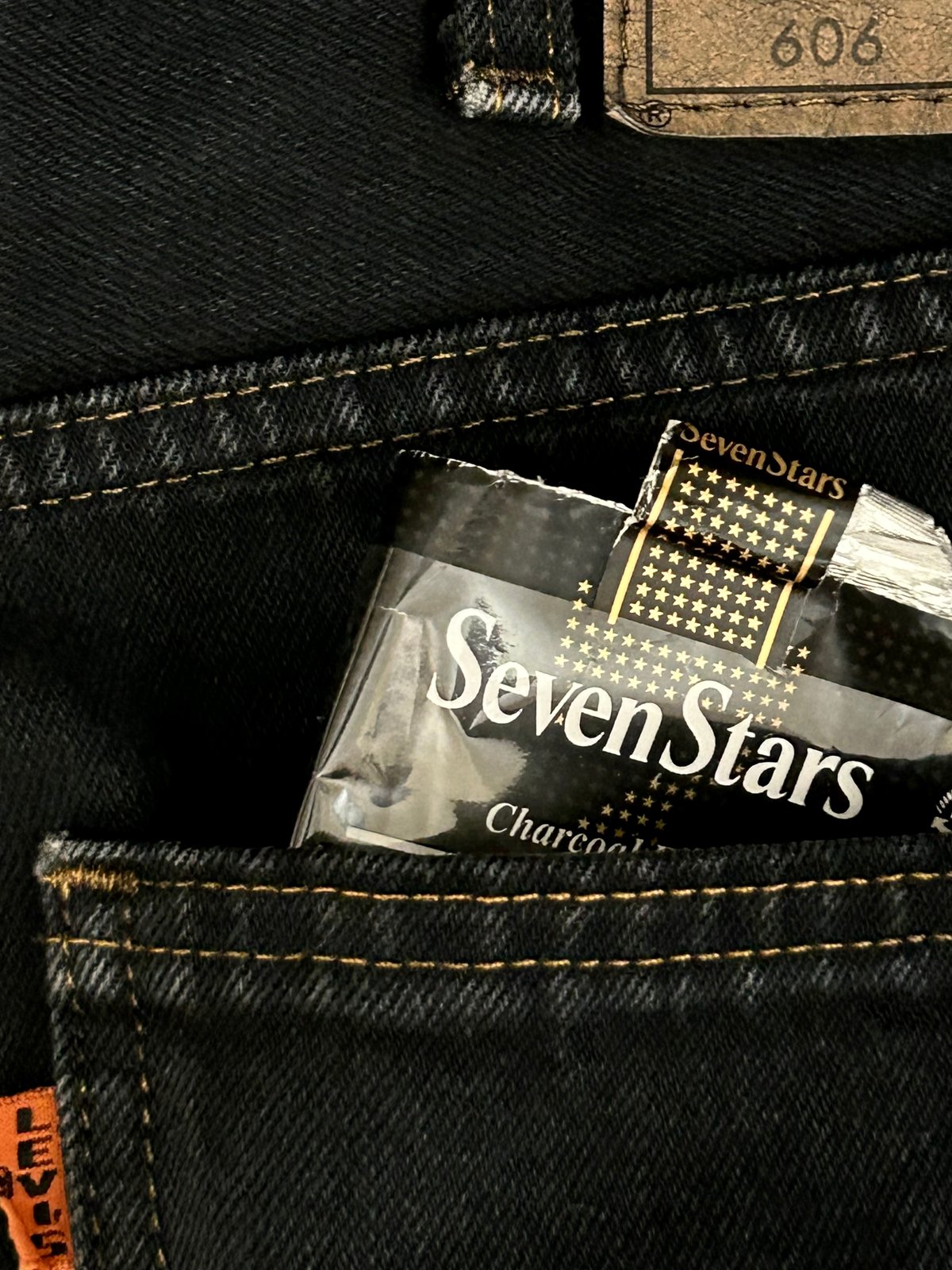 パンクカルチャーシンボリックデニムクロップド仕様42TALONジッパー