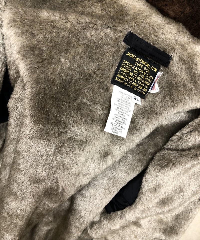 B-15A SPIEWAK USA製 44 名門民間U.S.A.〉U.S.A.製 SPIEWAK B-15A FLIGHT JACKET