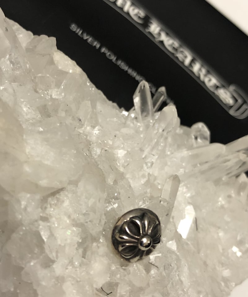 帝王クロムハーツシンボリックモチーフスタッドピアスインボイス