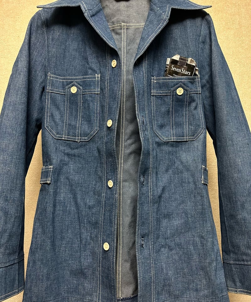 U.S.A.製70,sタグLee希少コットンシャツジャケット〉70年代タグ U.S.A.製70,sタグLee希少コットンシャツジャケット〉70年代タグ