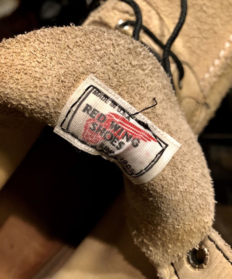 希少ナインティーズ起毛ラフアウトレザー〉90,s U.S.A.製RED WING Irish