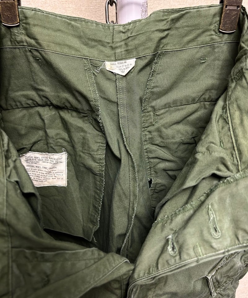 米軍67年製希少ノンリップジャングルファティーグ〉米軍67年製