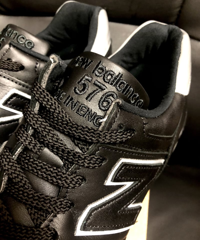 超目玉人気レザーブラック再登場》イングランド製new balance M576KKL