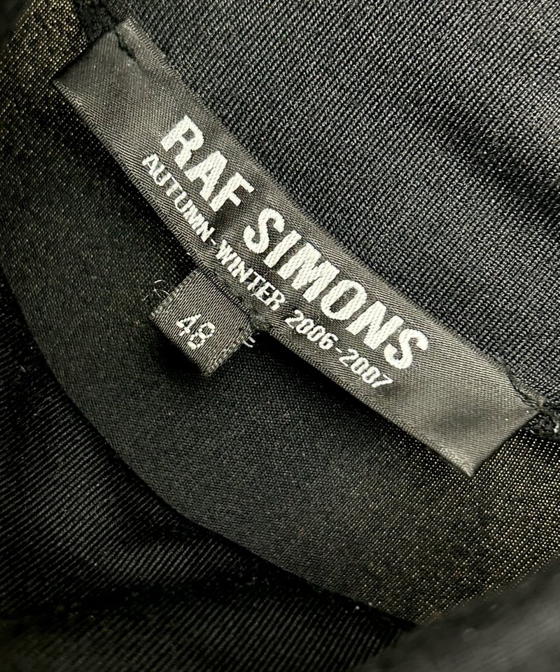 希少プレ値期アーカイブRAF SIMONS〉プレミアム期2006-2007AWベルギー