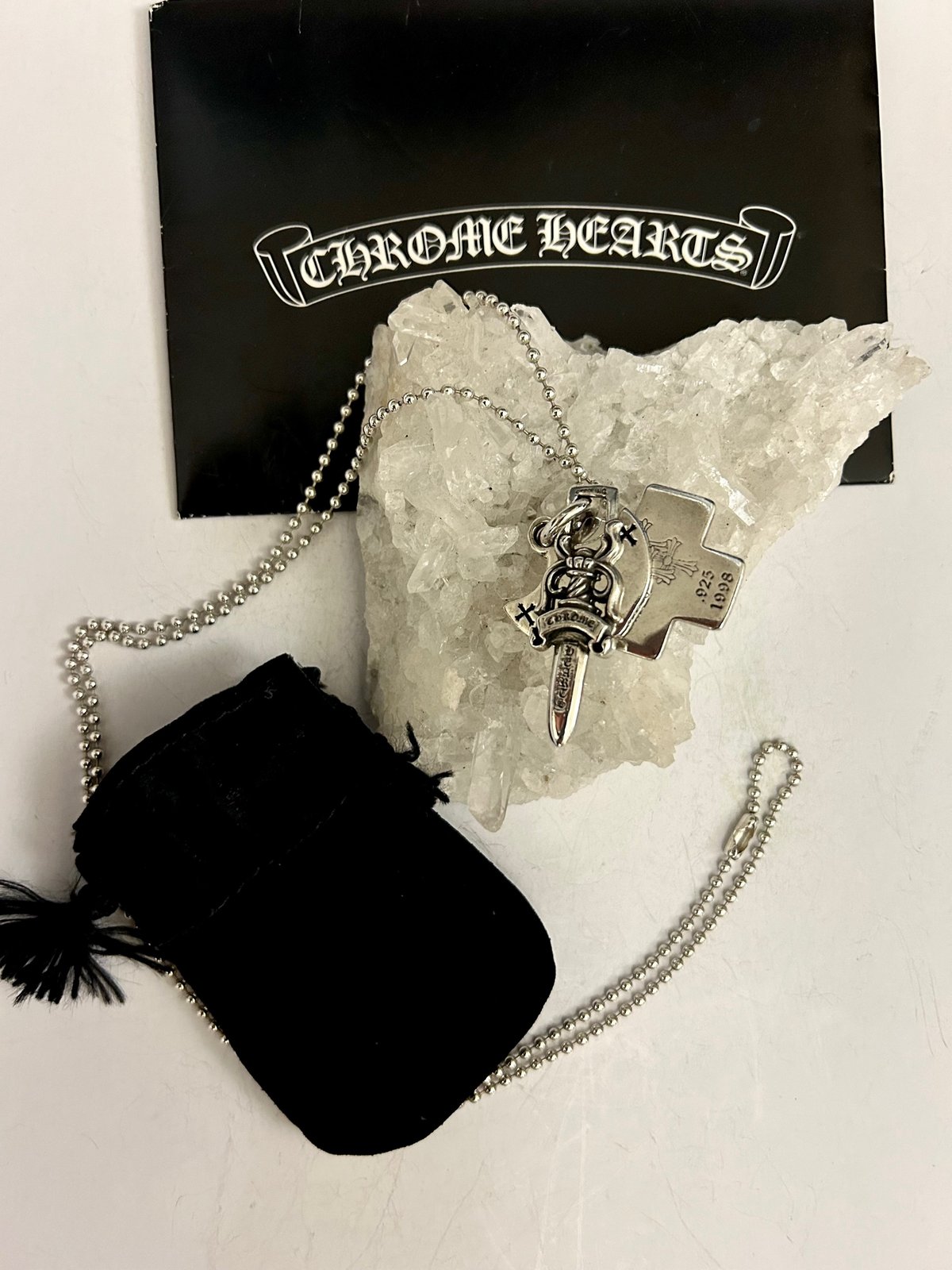 クロムハーツのネックレス ☆クロムハーツ☆22Kダイヤモンド Baby Fat Charm チェーン付き