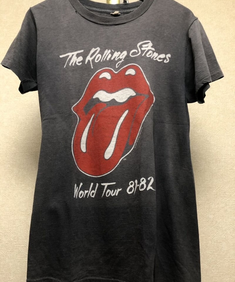 リアルエイティーズROCK Tee〉The Rolling Stonesワールドツアー81-...