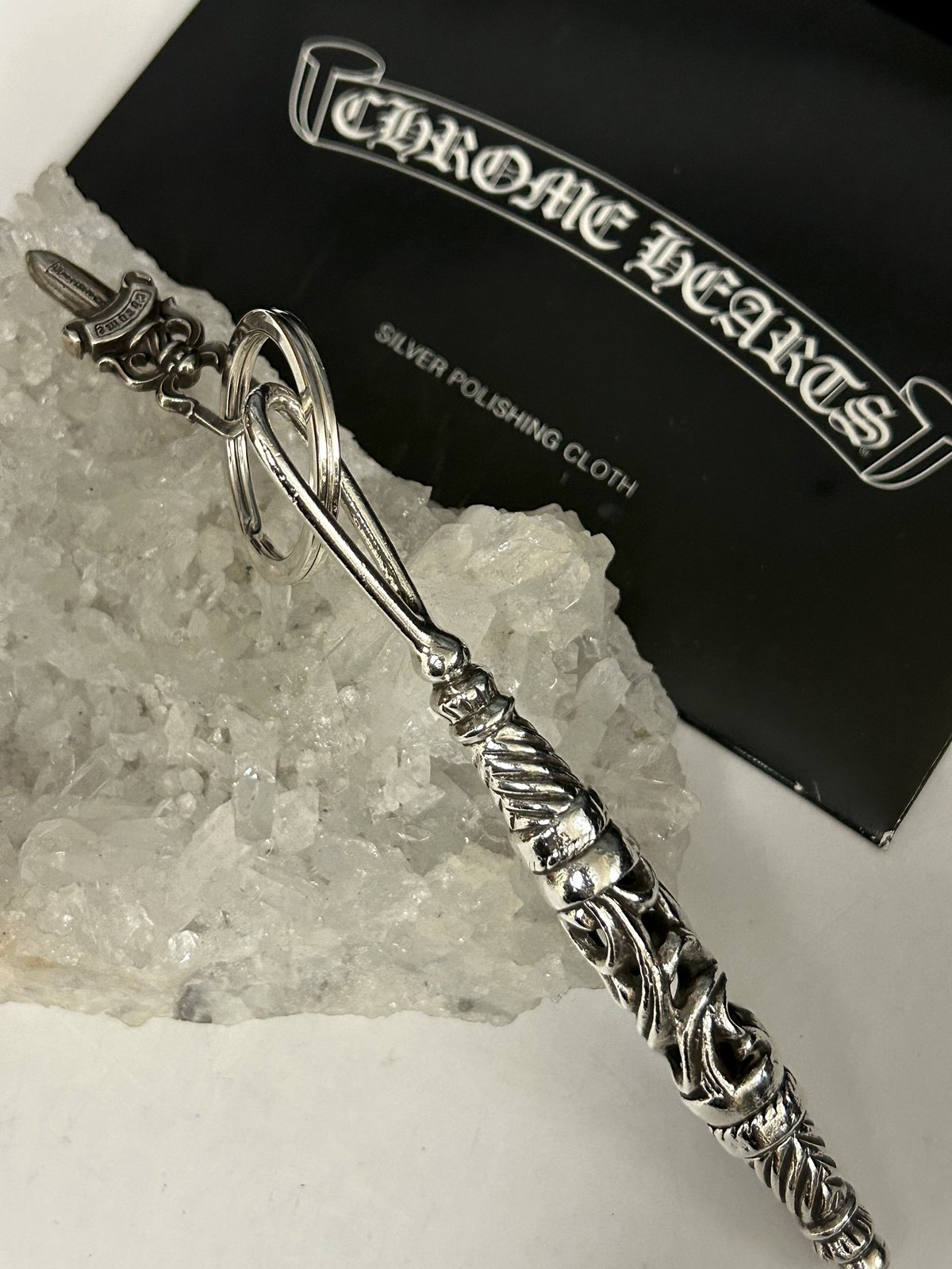 帝王クロムハーツ普遍的人気伝統モデルROLLERキーリング〉Chrome