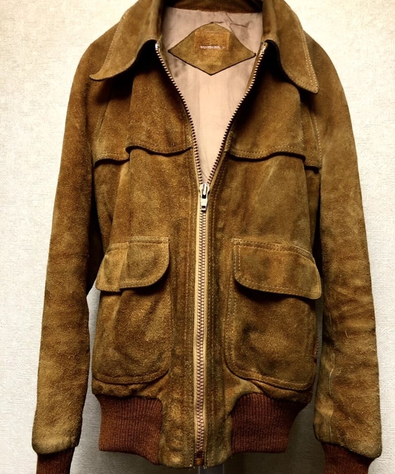 70S　VINTAGE　THEREE STAR ZIP　レザージャケット セブンティーズR&R U.S.A.〉70年代U.S.A.製THREE STARジッパースウェ
