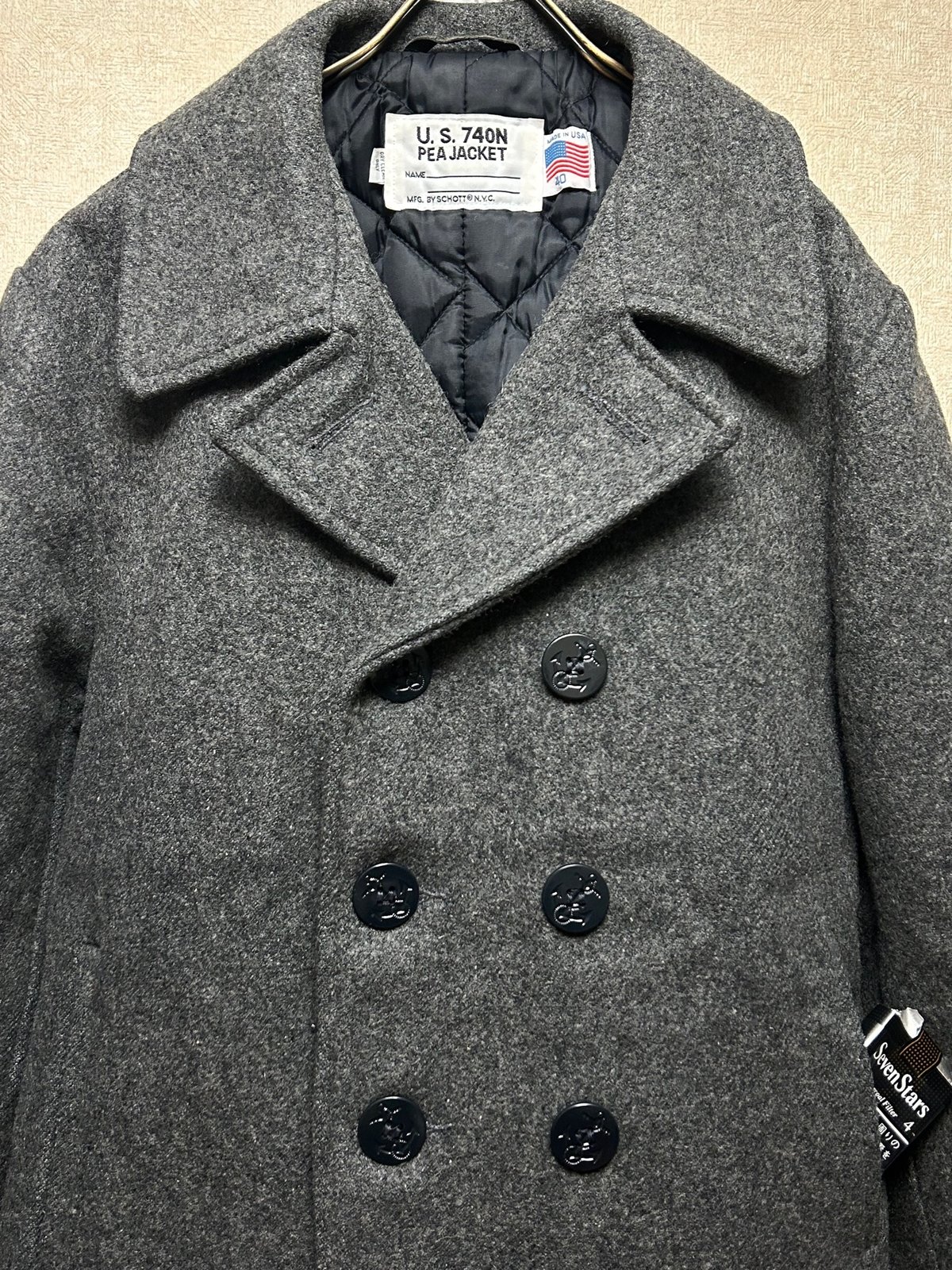SCHOTT U.S.740N PEA JACKET46☆U.S ARMYショット - ピーコート SCHOTT U.S.740N PEA JACKET46☆U.S ARMYショット - ピーコート