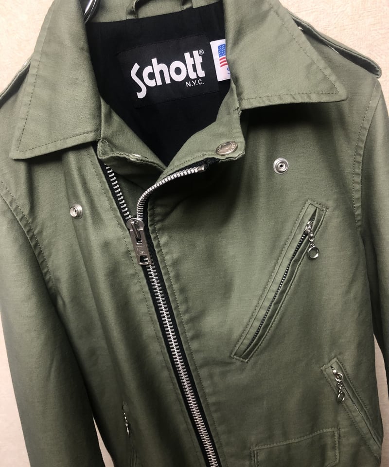オールドライセンスSchottユニセックスサイズ美品〉Schott コットン