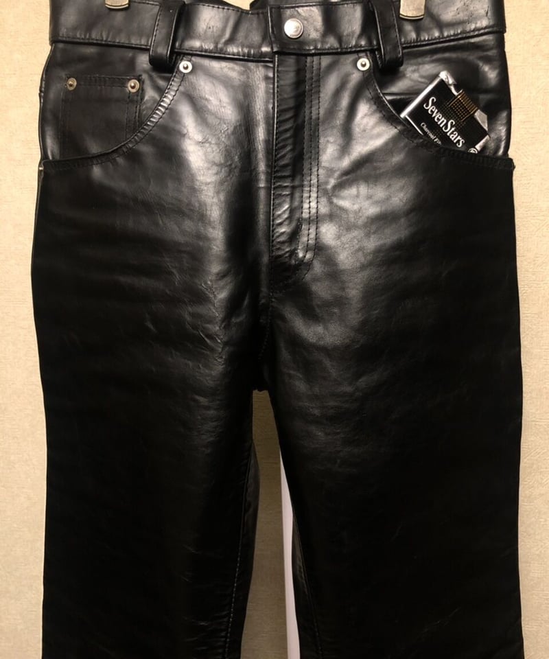 90s vintage レザーパンツ 90s B.B.H レザーパンツ ヴィンテージ GENUINE LEATHER - メルカリ