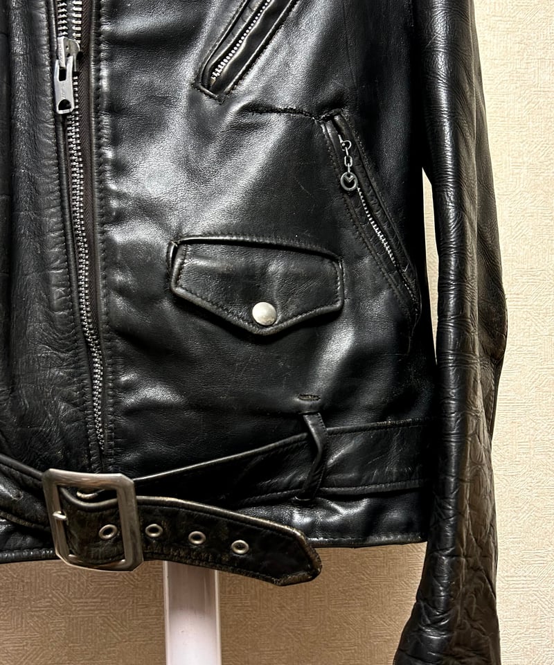 【Schott】牛タグ　前期　ワンスター　ブラウン レザー　ライダース Schott/ショット/641XX 60'S STAND RIDERS/別注MALT BROWN ブラウン