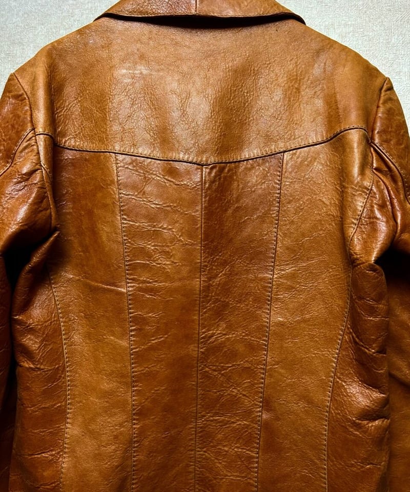 70s ユーロビンテージ フランス製？ シングルライダース ailee zip 80s フランス製 ライダースジャケット シングル ヴィンテージ ユーロ