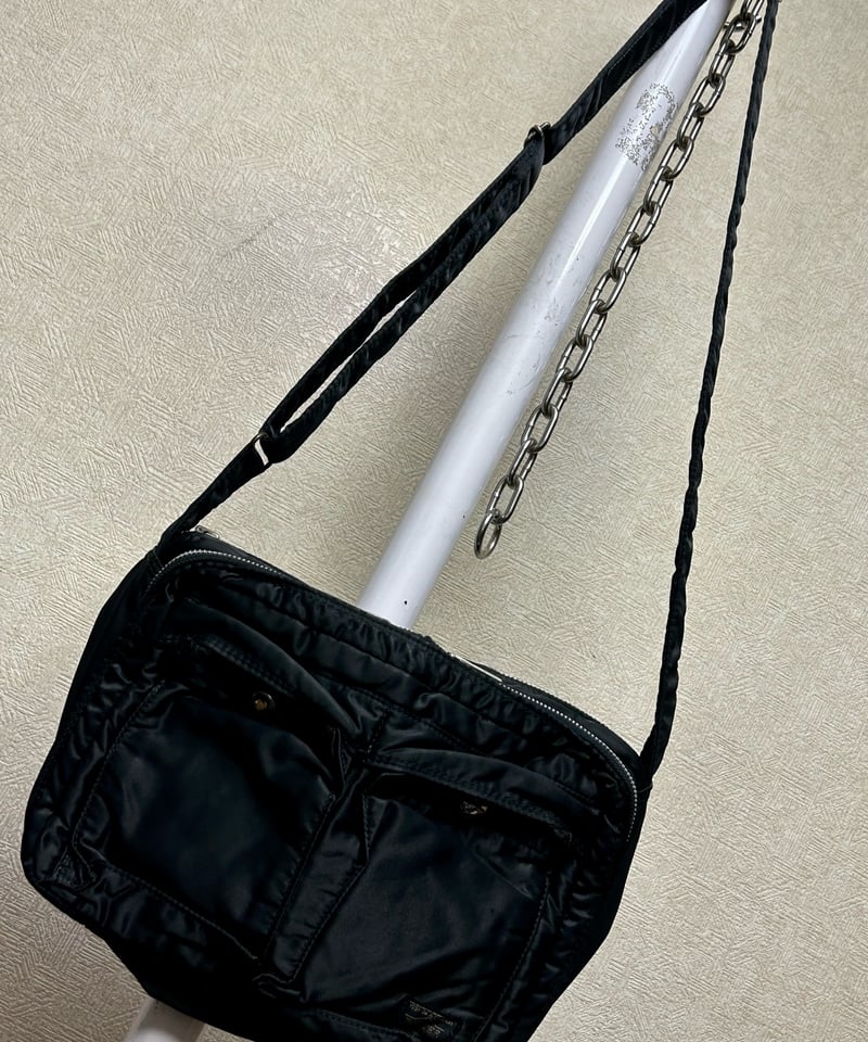 old porter ポーター　メッセンジャーバッグ　黒　ブラック　古着　90s old porter ポーター メッセンジャーバッグ 黒 ブラック 古着 90s old