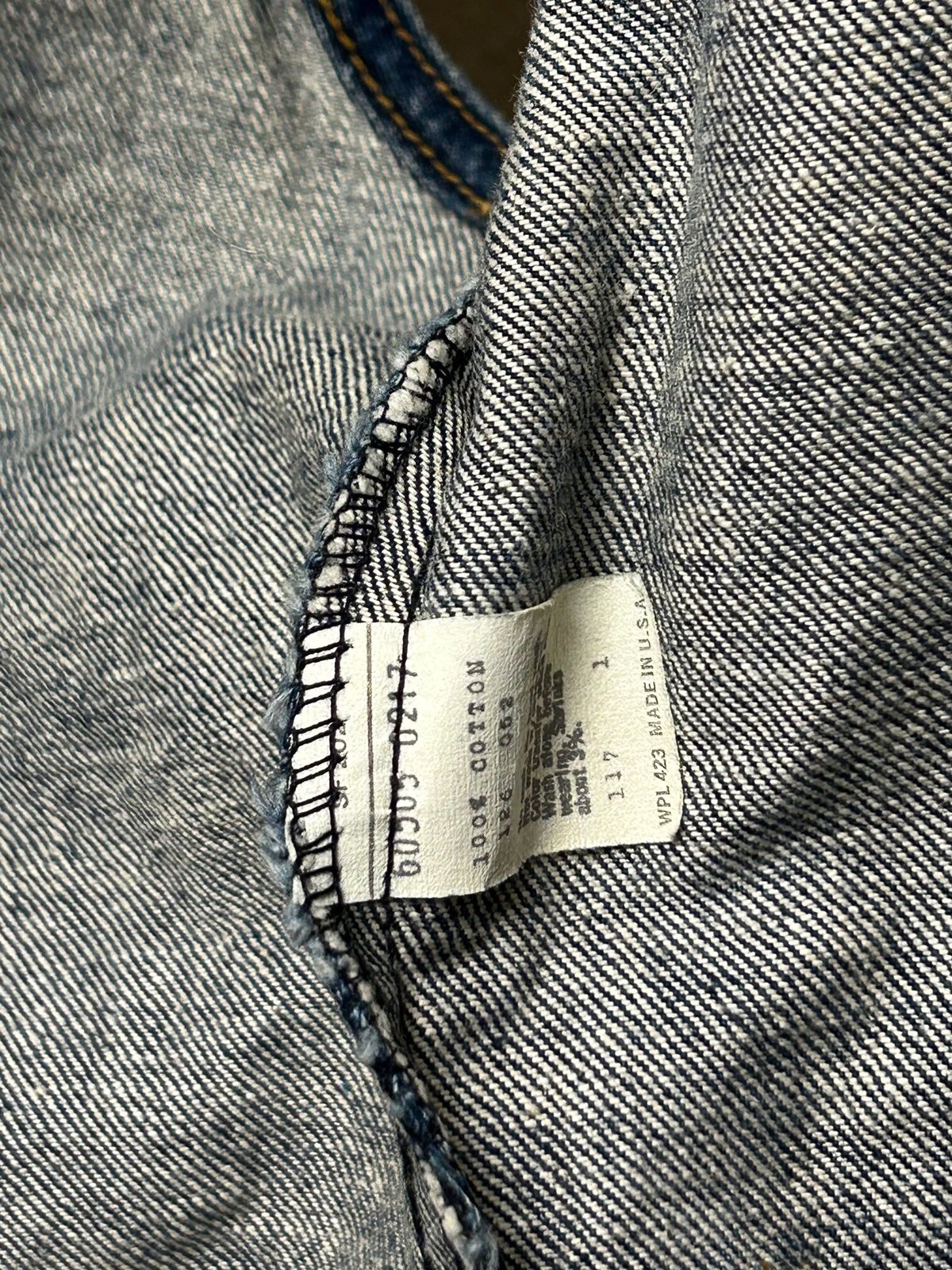 70,sオレンジタブLevi's希少モデルインディゴデニムVEST〉70年代U.S.A.