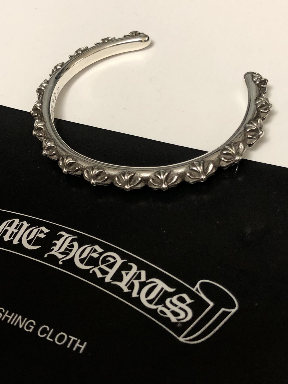 CHROME HEARTS クロムハーツ ブレスレット　バングル　リストバンド ブレスレット・バングル(腕輪)｜クロムハーツ通販専門店ブラック