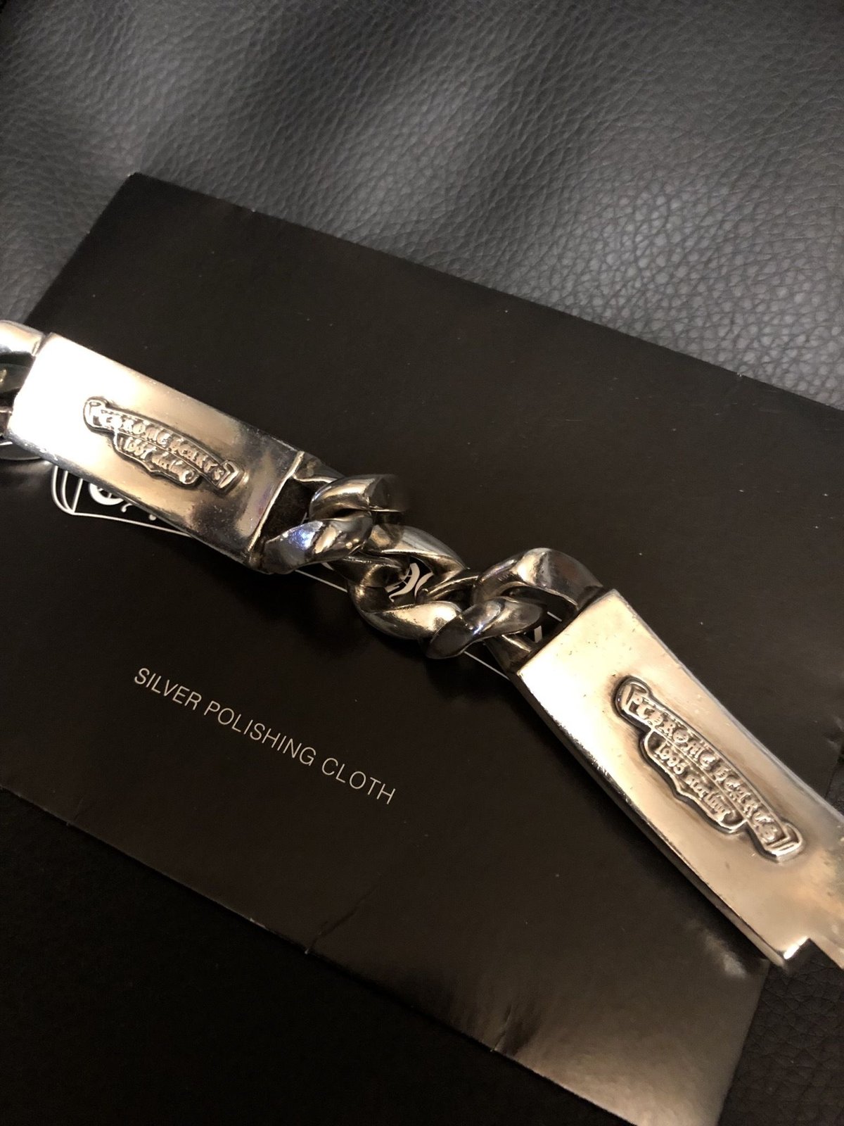帝王クロムハーツ最高峰DOUBLE ID BRACELET〉 Chrome Hearts D