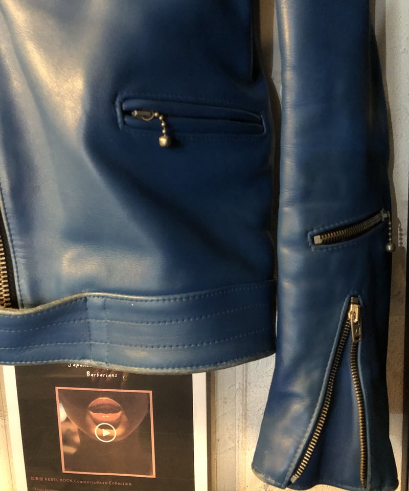 USED Lewis Leathers ファントムライダースダークブルー34