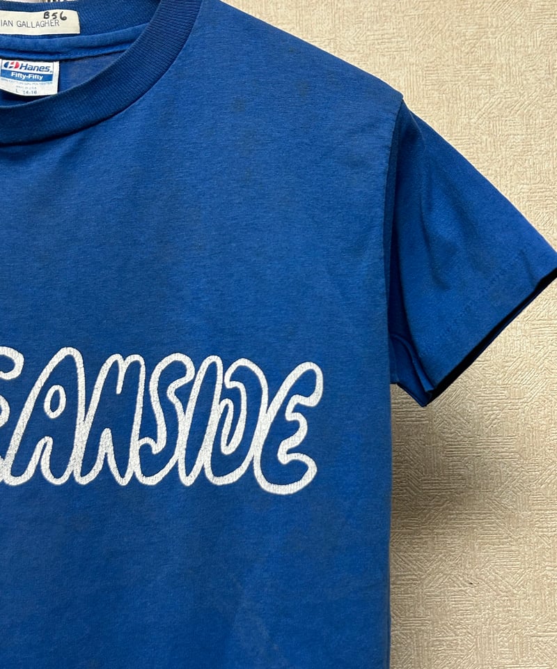 U.S.A.製期80,s HanesオールドラバープリントTee〉オールド80年代U.S.A
