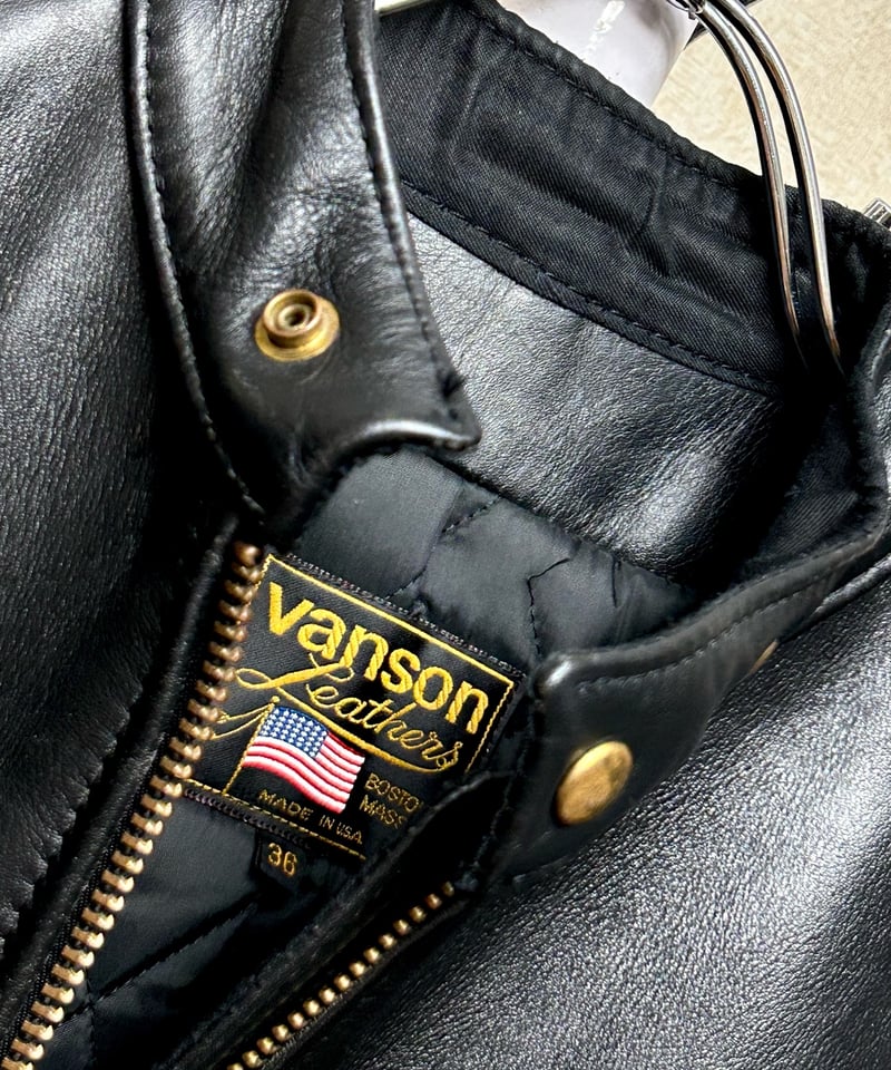 美品✨️Vanson　シングルライダース　本革　ライナー付　TALONジッパー 楽天市場】【クーポン配布中】バンソン VANSON MODEL B シングル