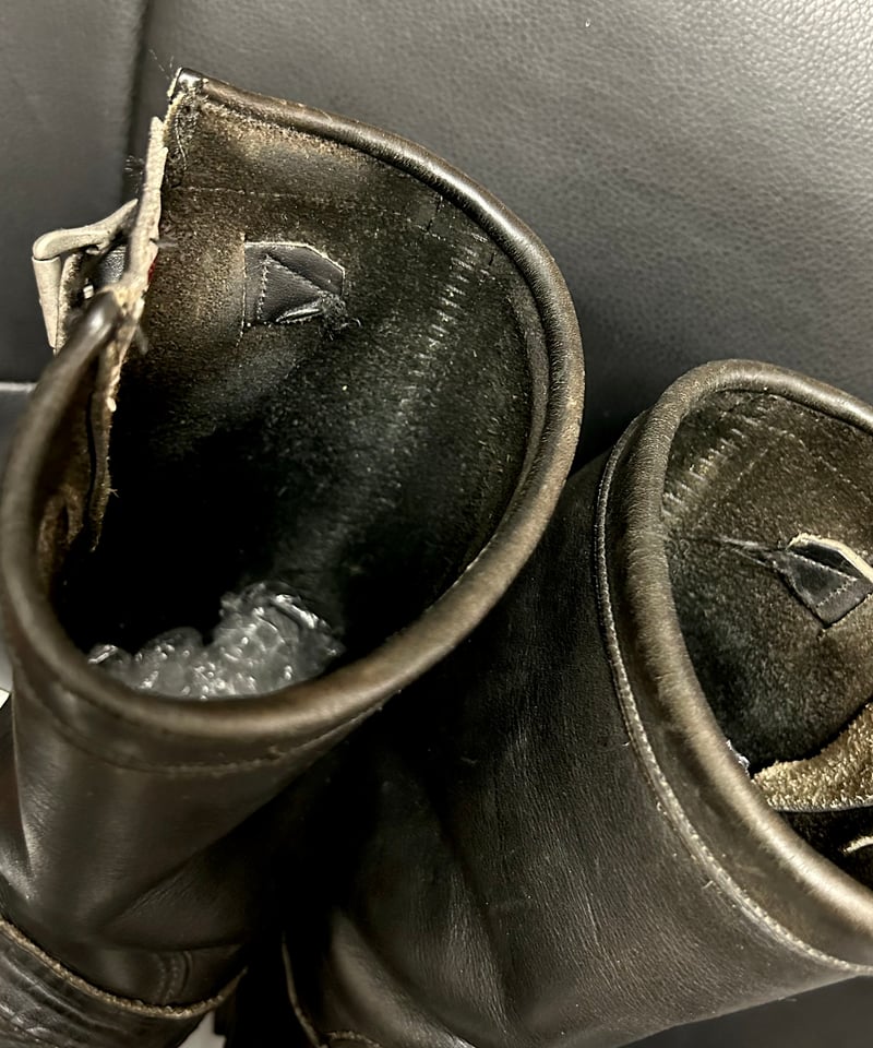 authenticshoe&co. engineer boots しろい