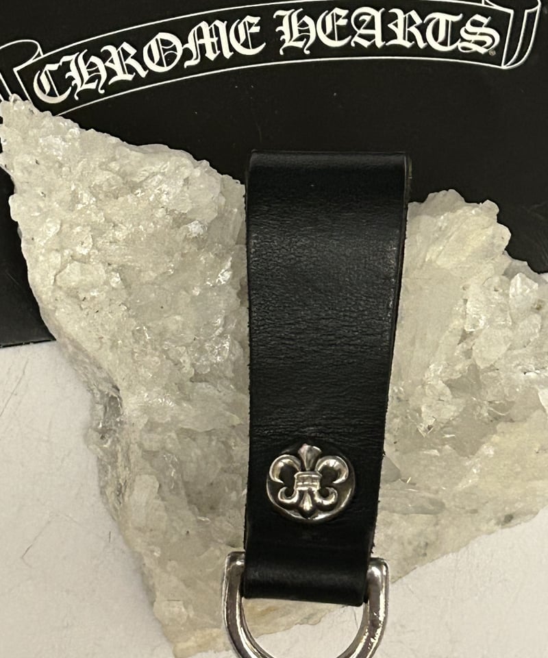 帝王クロムハーツ人気レザーベルトループ美品〉Chrome Hearts BELTLOOP