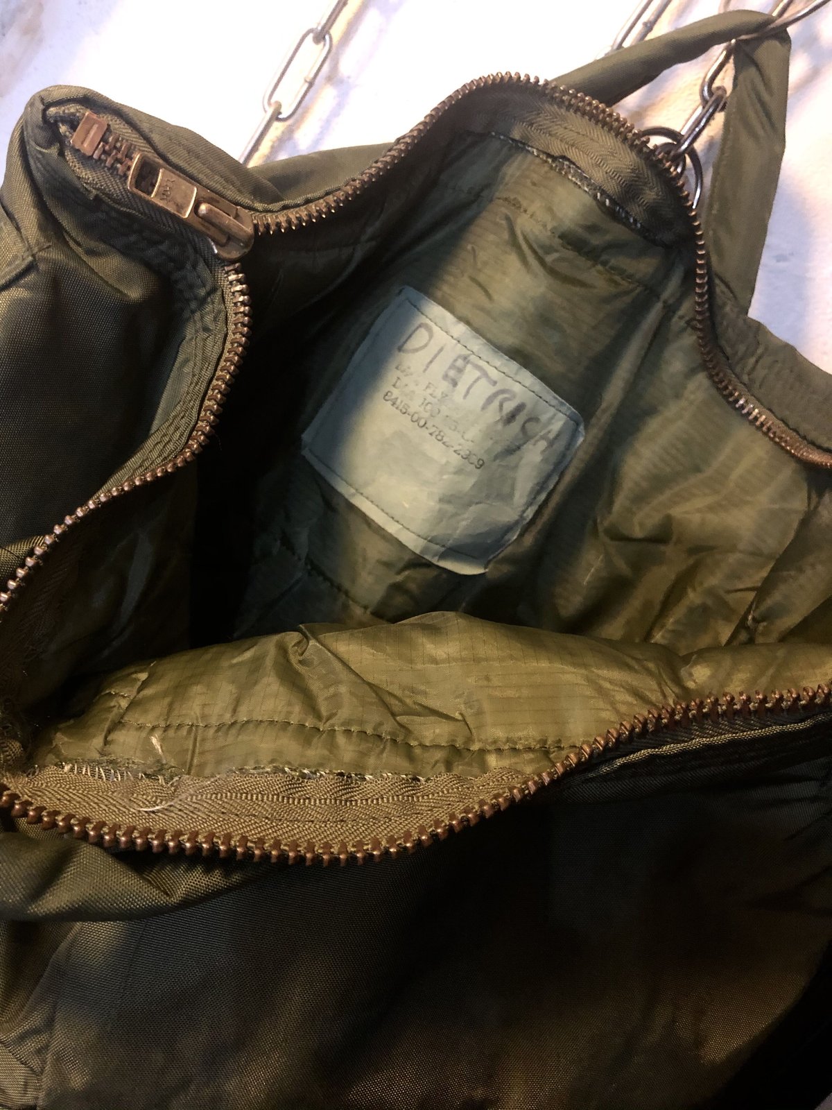 超人気米軍枯渇ブラスジッパーヴィンテージ美品》米軍 4th前期最終期85