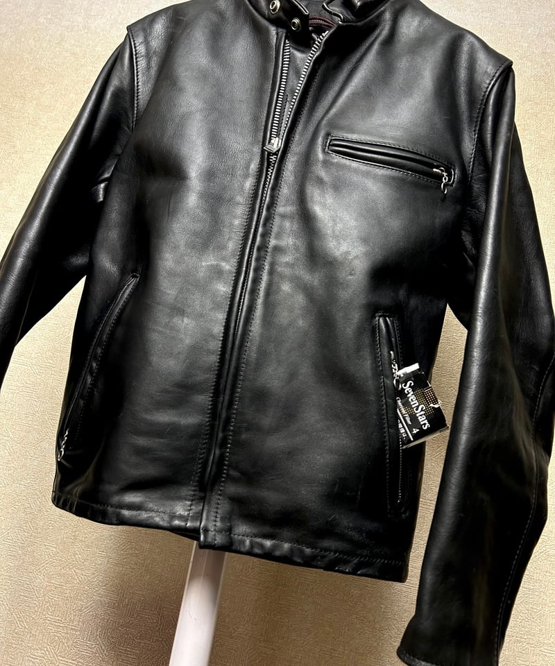 【Schott】90年代U.S.A.製スタンドカラーシングルライダース オールドU.S.A.製最終期Schottフルセット〉90年代U.S.A.製