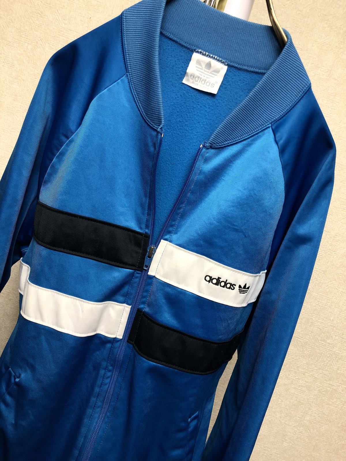 希少 80s adidas アディダス トラックジャケット ジャージ USA製-