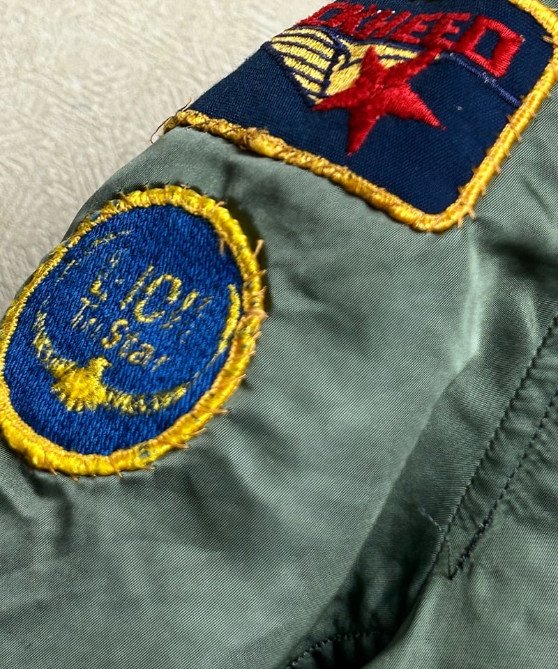 【美品】フライトジャケット テッサー USA 80s SCOVILL社ジッパー 美品】フライトジャケット テッサー USA 80s SCOVILL社ジッパー