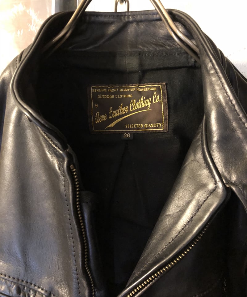 VIN　エアロレザー　馬革　茶芯　ライダースジャケット 楽天市場】エアロレザー AERO LEATHER ライダースジャケット