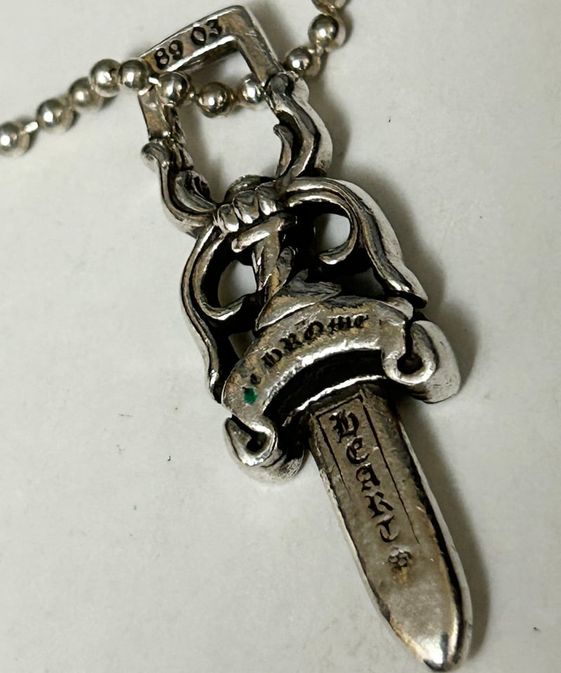 帝王クロムハーツNo.10ダガーネックレス〉Chrome Hearts No.10