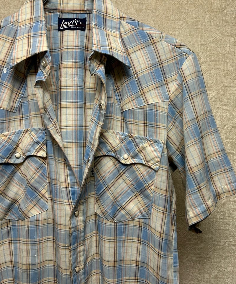 70年代Levi's ベージュ Tシャツ ヴィンテージ　染み込み　ACRON 70年代Levi's ベージュ Tシャツ ヴィンテージ 染み込み ACRON 70年代