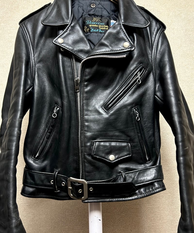 Schott G-1レザーフライトジャケット TALONジッパー 希少オールド年代復刻TALONジッパー黒タグワンスター〉オールド年代