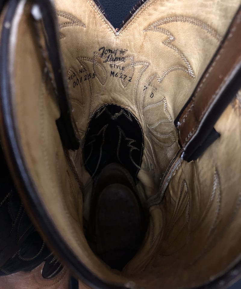 80s Tony Lama ウエスタンブーツ U.S.A.名門ウエスタンブーツ80,s〉80年代後期U.S.A.製名門Tony Lamaフ