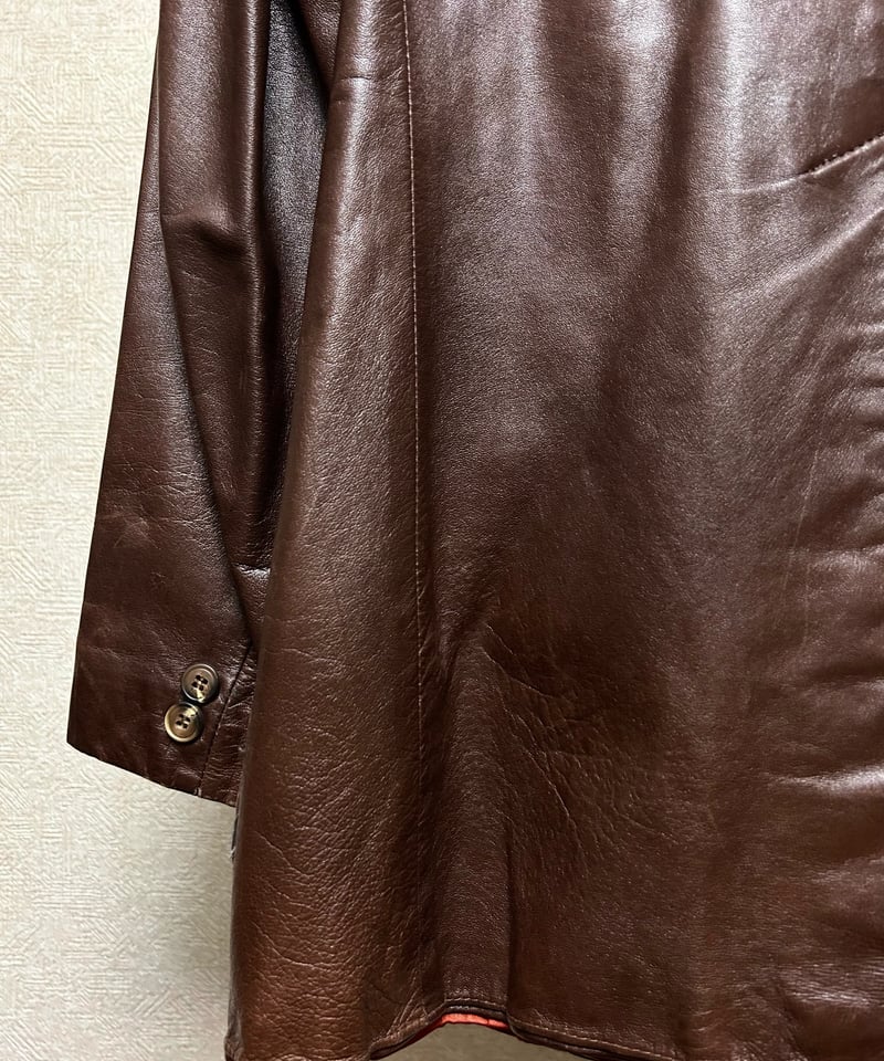 セブンティーズCANADA製R&R2Bレザーテーラード〉70年代CANADA製Rock'n