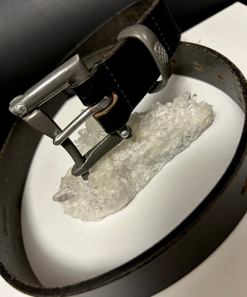 レザーベルト　　シルバー金具　80全長約95cm　（マッキー） tl103091002-c2vv.jpg