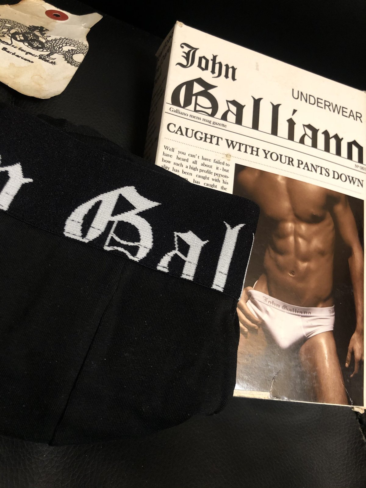 伝説インポート廃版オールドHip Brief〉90年代John Galliano廃版Hip