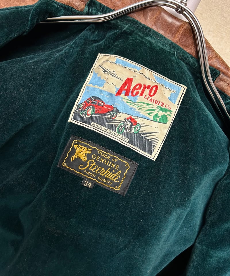 ヴィンテージ年代希少モデルエアロレザー〉オールド80-90,s AERO