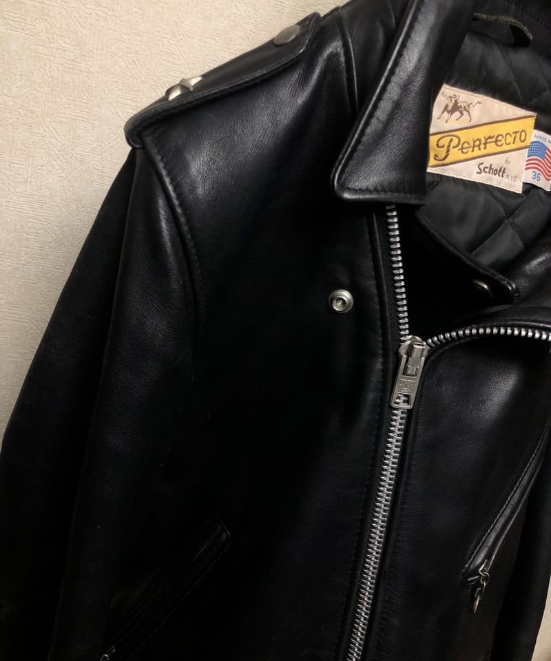 U.S.A.製Schott牛タグ後期ワンスターオールド美品》オールドSchott 牛