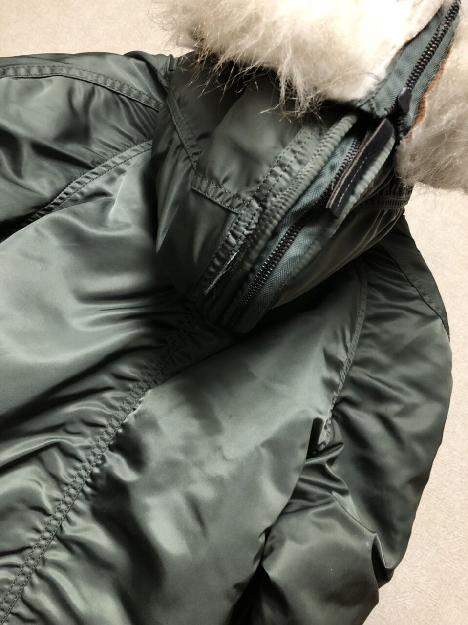 米軍支給年代民間IDEAL社ジッパーN-2B〉U.S.A.製85,s民間ALPHA社 米軍支給年代民間IDEAL社ジッパーN-2B〉U.S.A.製85,s民間ALPHA社