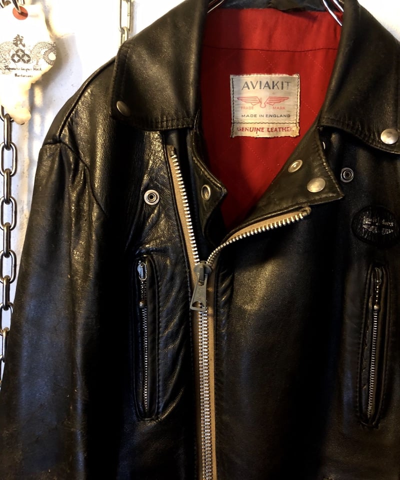 レア　ルイスレザー ライトニング 402 ロケット　ロング　ヴィンテージ LEWIS LEATHERS(ルイスレザーズ) 402ライトニング(タイト