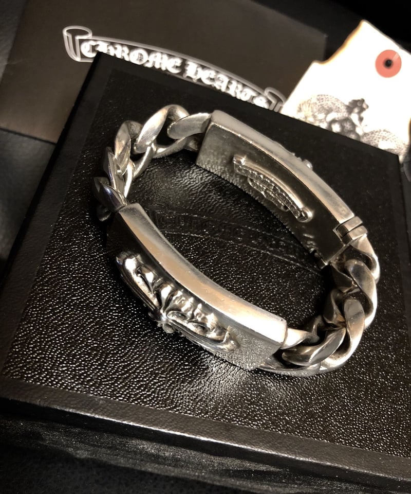 帝王クロムハーツ最高峰DOUBLE ID BRACELET〉 Chrome Hearts D