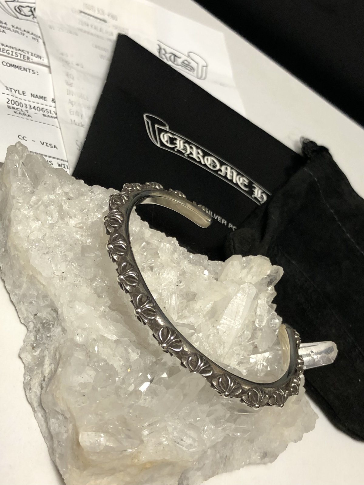 インボイス原本付き クロムハーツ バングル スクロール #2 楽天市場】クロムハーツ CHROME HEARTS CH スクロール ラベル