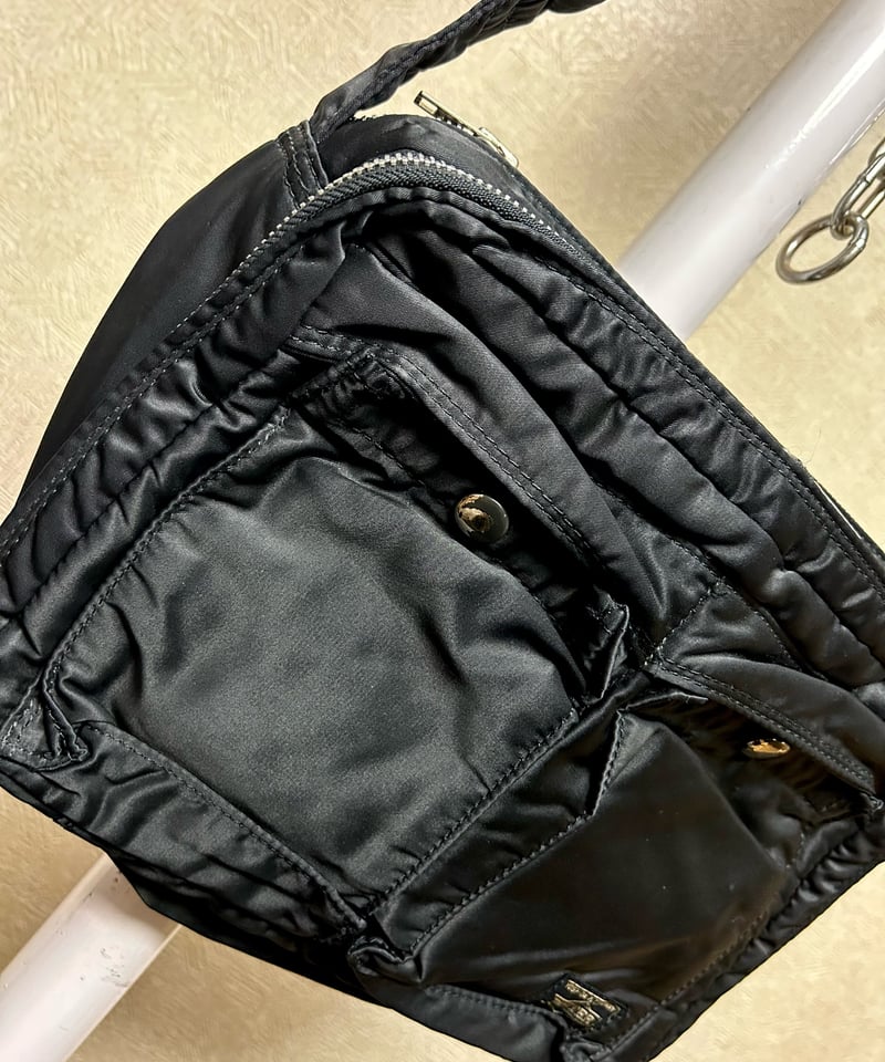 old porter ポーター メッセンジャーバッグ 黒 ブラック 古着