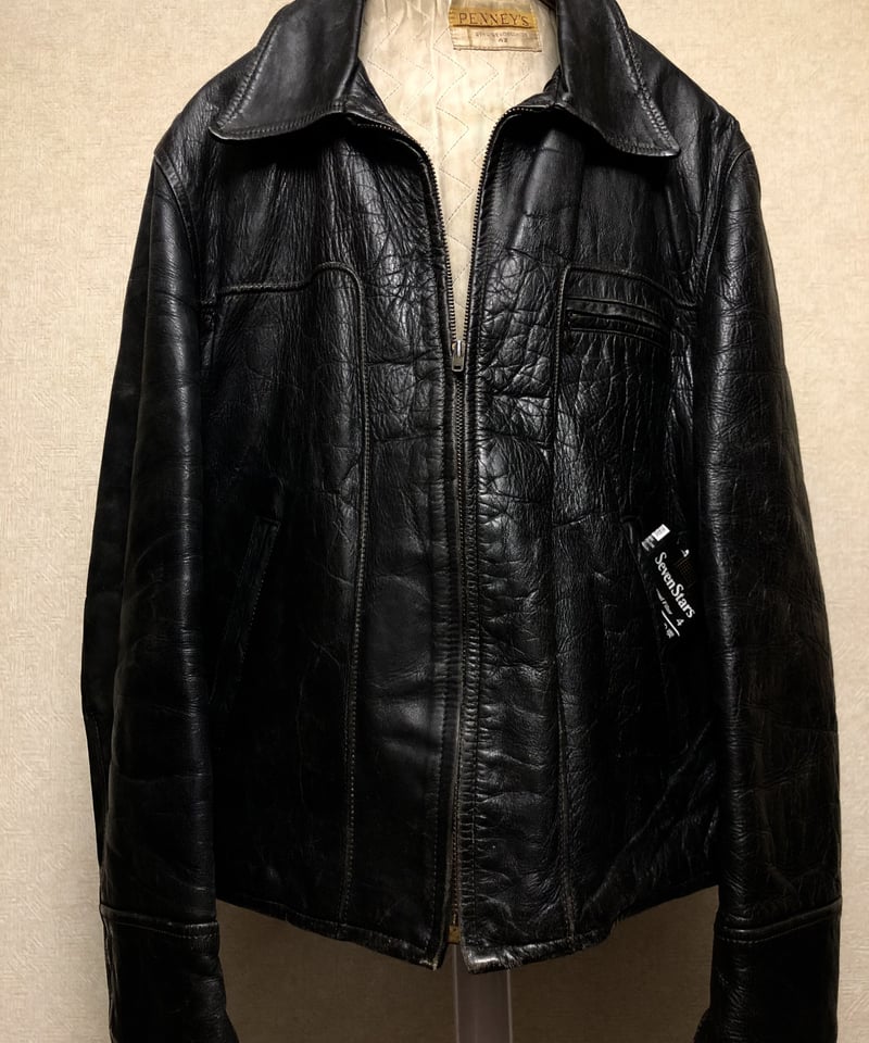 50s~60sレザージャケット.ジャパンビンテージ.特大(M)メグロ 50s~60sレザージャケット.ジャパンビンテージ.特大(M)メグロ