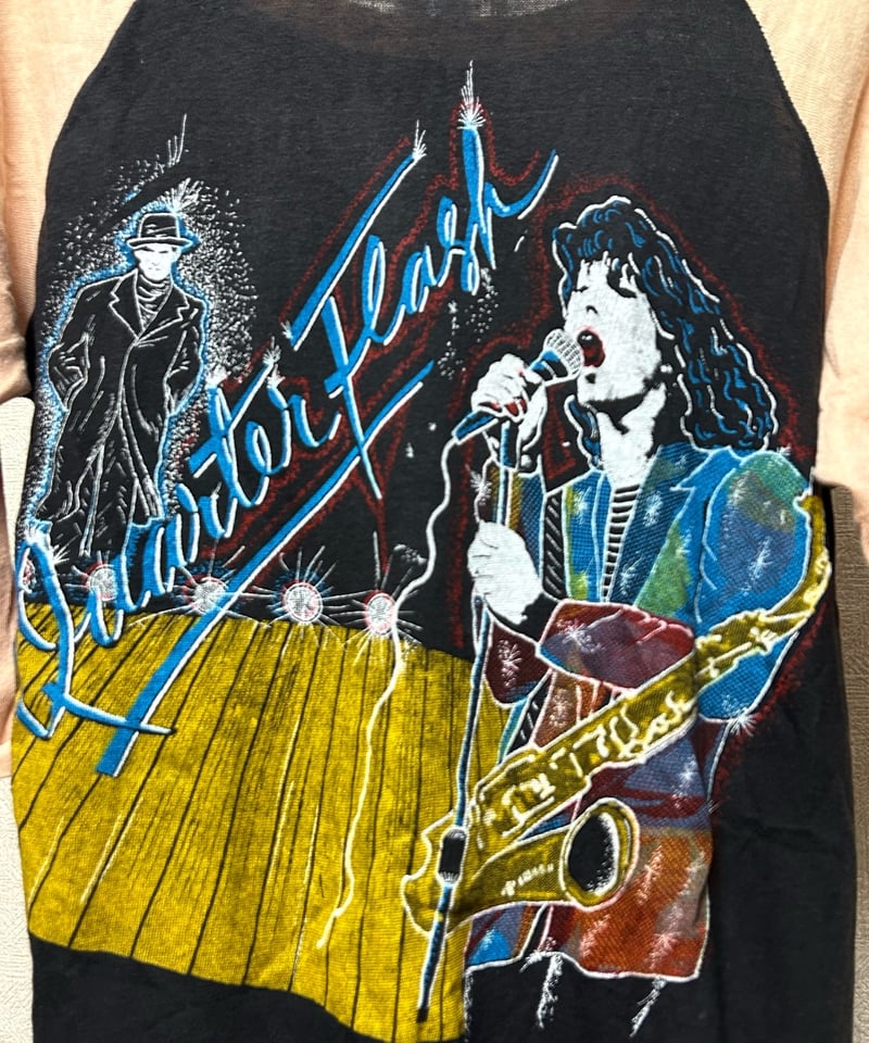 80,s U.S.A.製希少プリントレアヴィンテージラグランバンTee〉80年代 80,s U.S.A.製希少プリントレアヴィンテージラグランバンTee〉80年代
