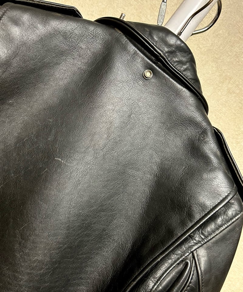 【希少】80s Schott 118 茶芯エイジング ライダースジャケット 40 希少 schott 80s バイカータグ リメイク ライダースジャケット 一点物