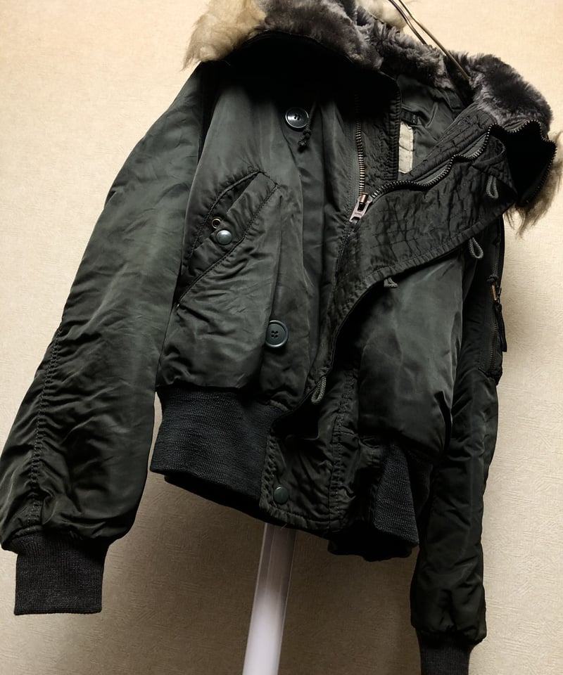 80s アメリカ軍 実物 N-3b scovil M 枯渇米軍実物SCOVILLジッパーN-3B希少日本人黄金サイズ〉米軍