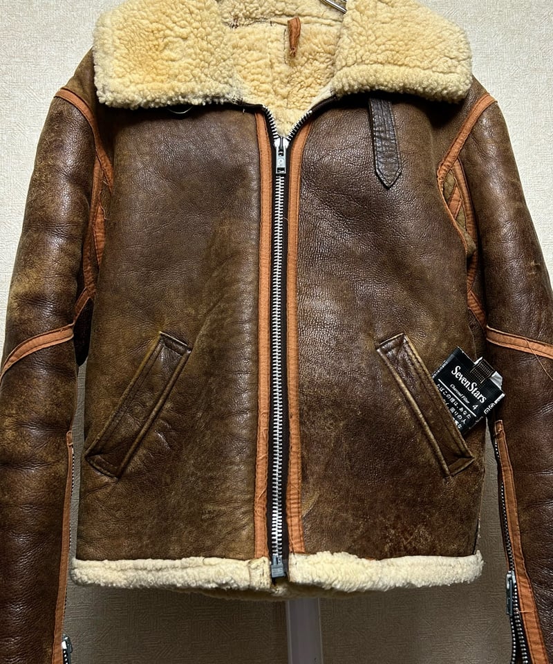 ヴィンテージ フライトジャケット ムートンレザージャケット A-2 Amazon | [VIIBOY] ムートンジャケット ムートコート A-2タイプ